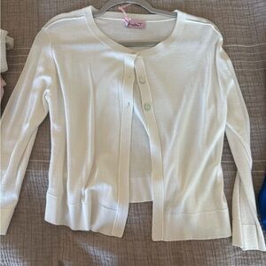 White Cardigan Sweater